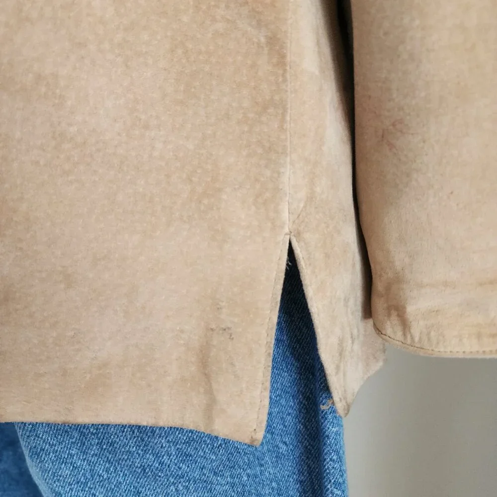 Vintage Valerie Stevens Suede Tan Jacket Size: 1X - Picture 6 of 16